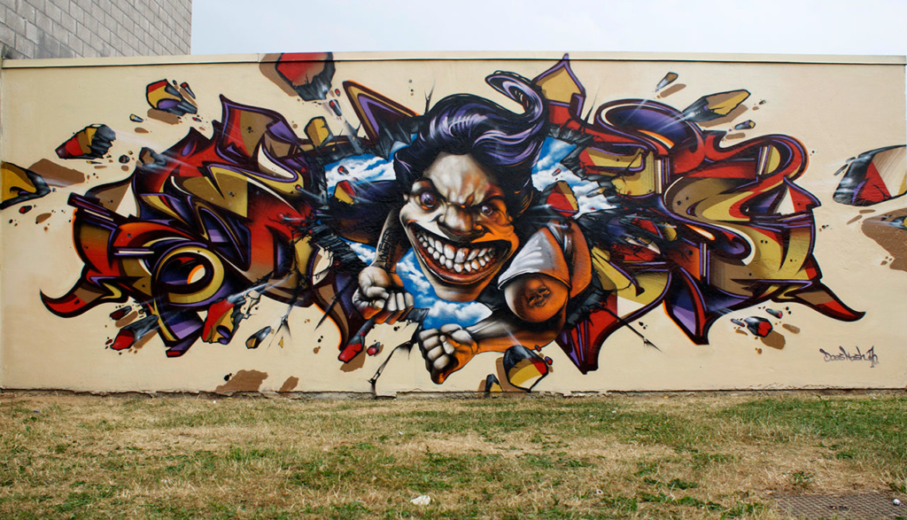 Graffitis de Does & Nash Maaseik, Belgium 2010