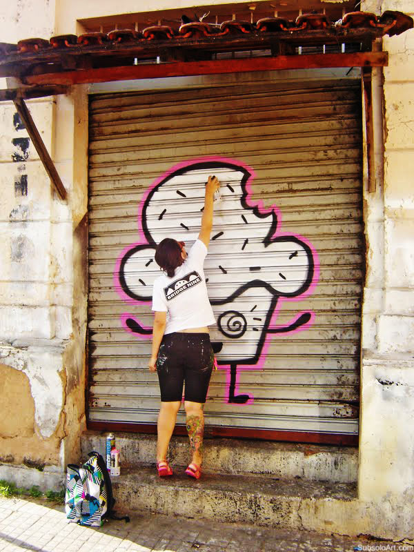 Grafiteira Raquel bolinho de Belo Horizonte em ação (4)