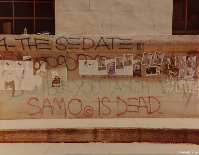 Graffiti SAMO de Jean-Michel Basquiat nos anos 80, Estados Unidos (10)