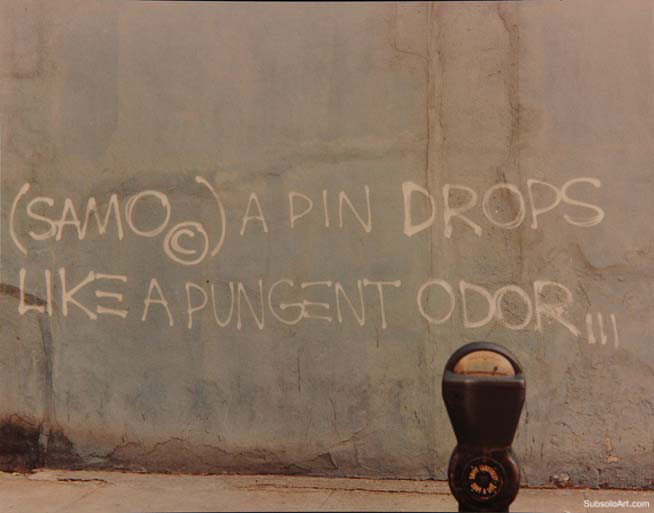Graffiti SAMO de Jean-Michel Basquiat nos anos 80, Estados Unidos (2)