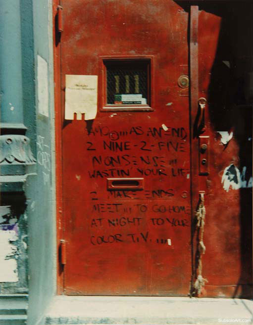 Graffiti SAMO de Jean-Michel Basquiat nos anos 80, Estados Unidos (5)