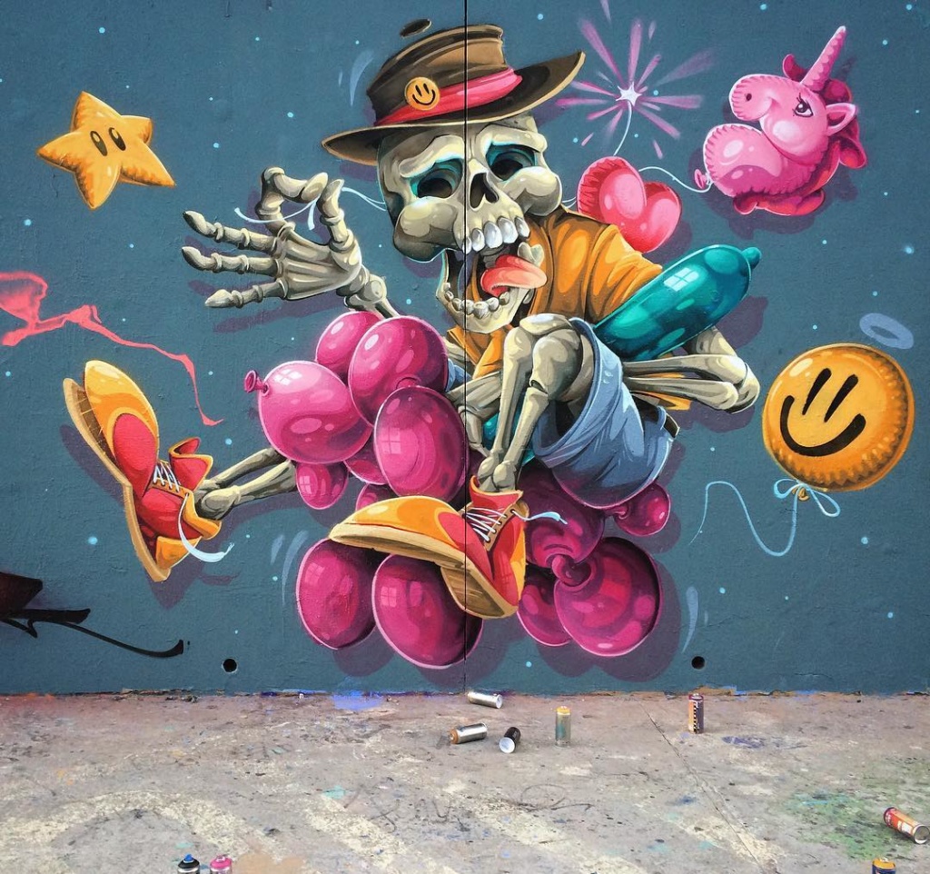 Graffiti mural Abys Osmoz - França (6)