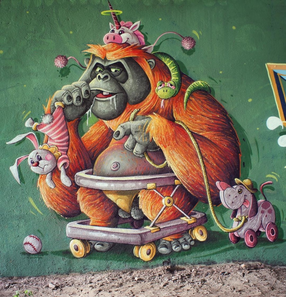 Graffiti mural Abys Osmoz - França (8)