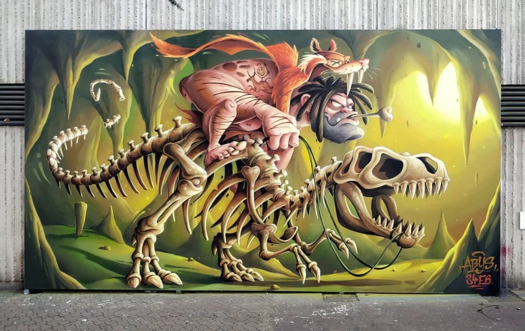 Graffiti mural de Abys Osmoz em Nancy, França (6)