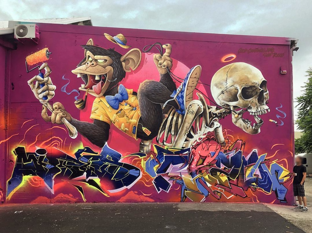 Mural Graffiti Abys Osmoz e amigos